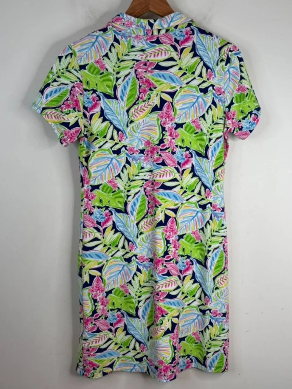 IBKUL Polo Dress S UPF 50+ Sun Protection Short Sleeve Tennis Pickleball Floral